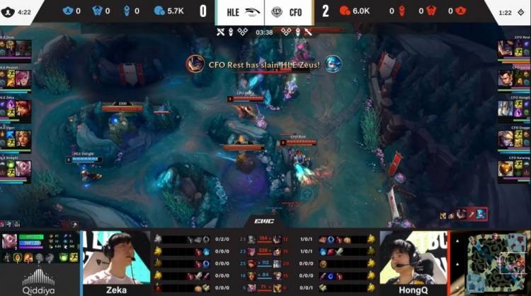 LOL电竞世界杯揭幕战：HLE碾压CFO！Viper希维尔杀疯斩获8杀，LCK霸主首秀即封神