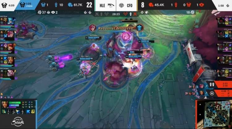 LOL电竞世界杯揭幕战：HLE碾压CFO！Viper希维尔杀疯斩获8杀，LCK霸主首秀即封神