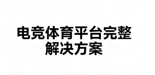 電(diàn)競(jìng)体育平台(tái)完整解(jiě)决方(fāng)案