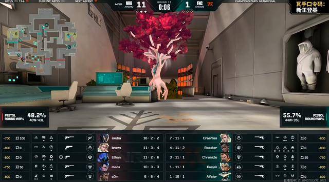 VCT: 六连胜完美征途,NRG 3-2击败FNC问鼎冠军